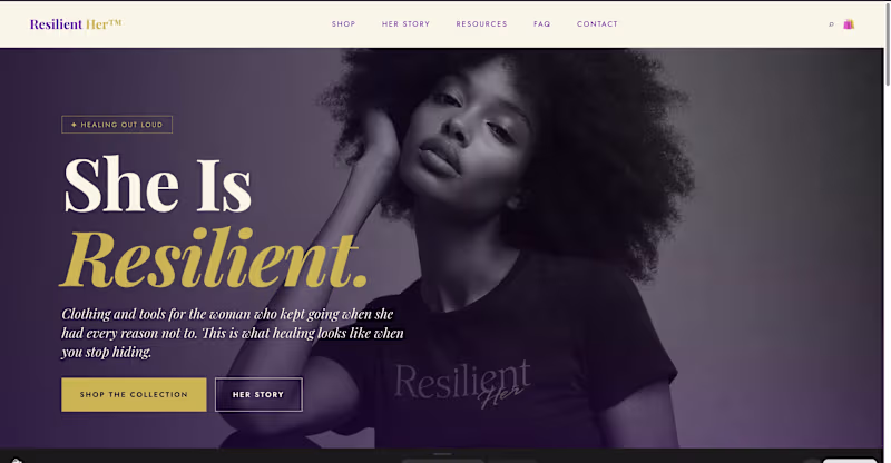 Cover image for Resilient Her was a brand