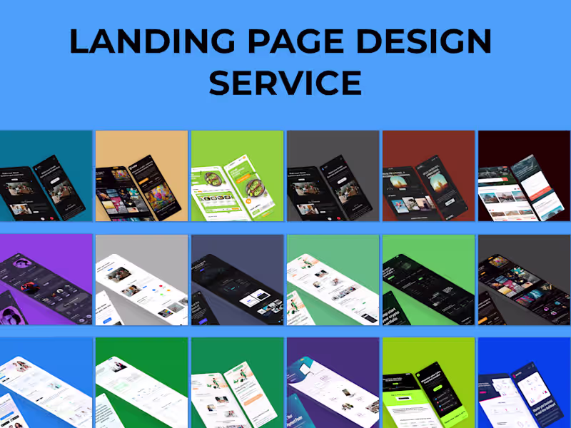 Cover image for Landing Page Design & Redesign