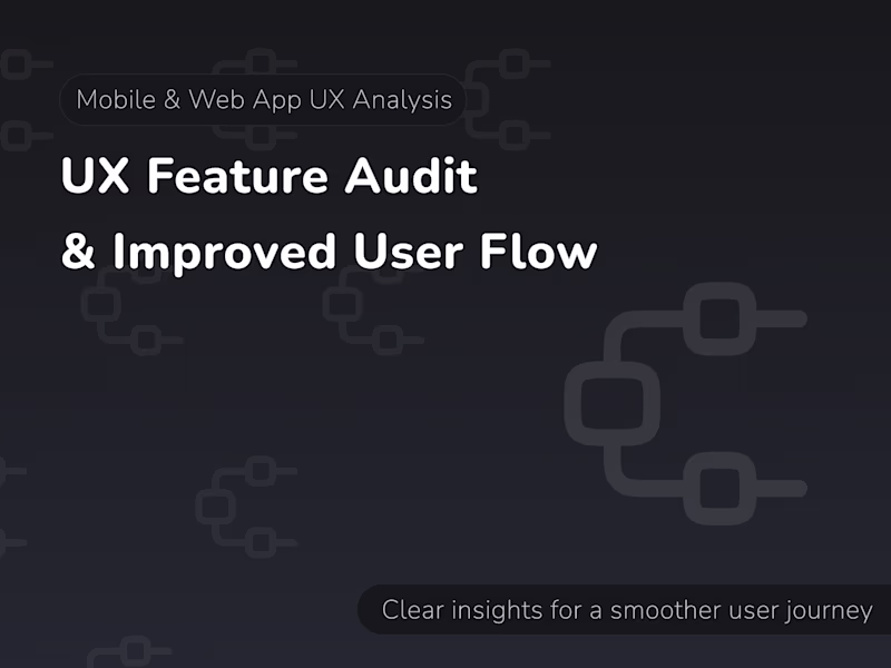 Cover image for UX Feature Audit & Improved User Flow