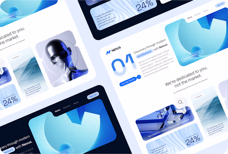 Cover image for Architectural Agency Landing Page