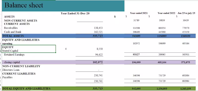 Cover image for Profit & Loss and Balance sheet
