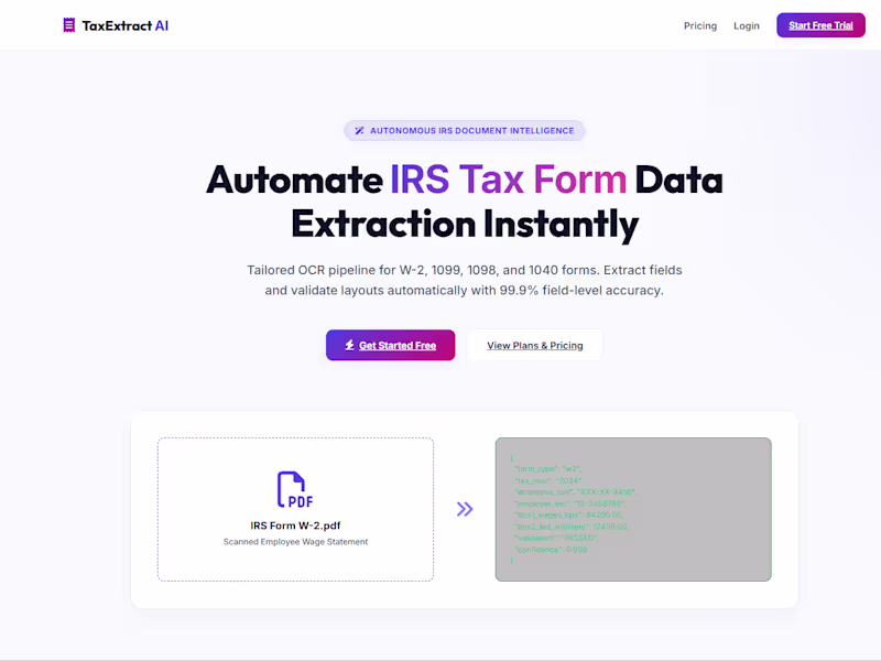 Cover image for TaxExtract AI 