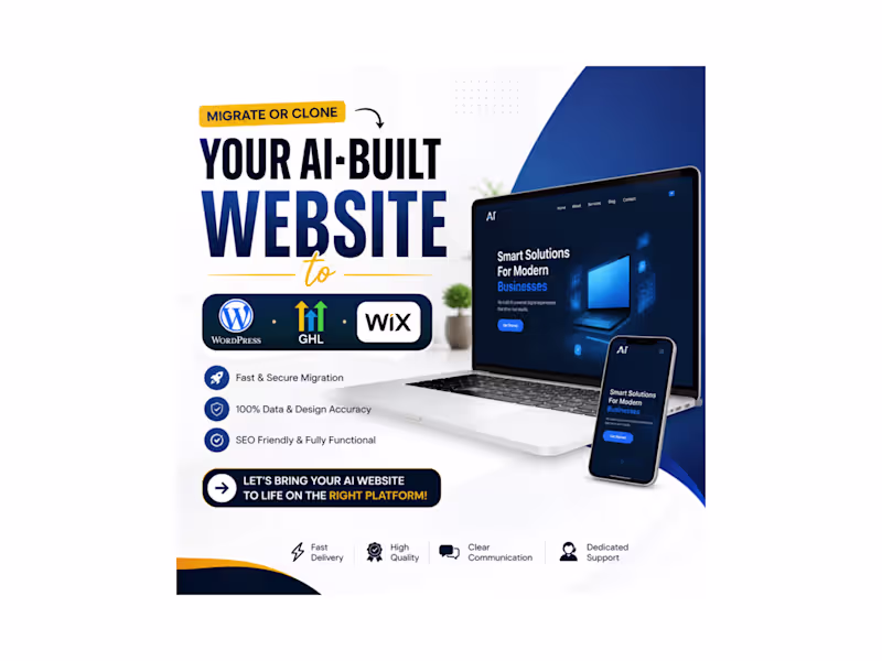Cover image for AI Website Migration to WordPress & GoHighLevel