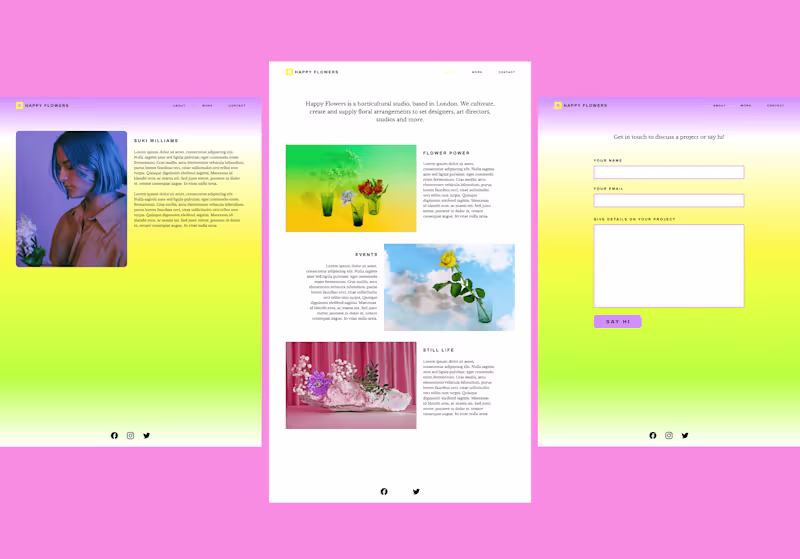 Cover image for Happy Flowers | Web Design