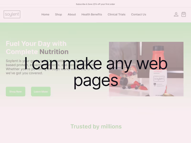 Cover image for I can design any web page for you!