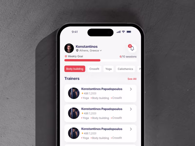 Cover image for Coach me app. | UI & UX Consulting | Design