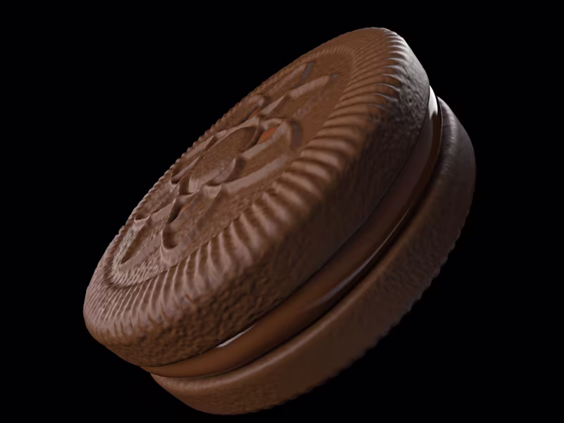 Cover image for 3d Illustration - Filled Biscuit chocolate :: Behance