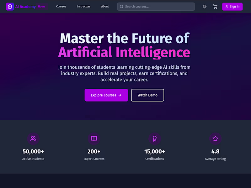 Cover image for AI Academy - Master the Future of Technology