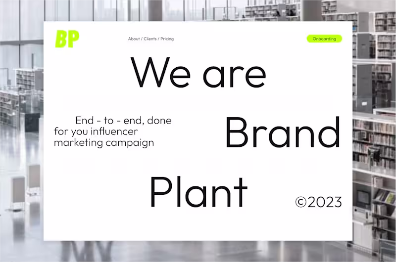 Cover image for Brand Plant