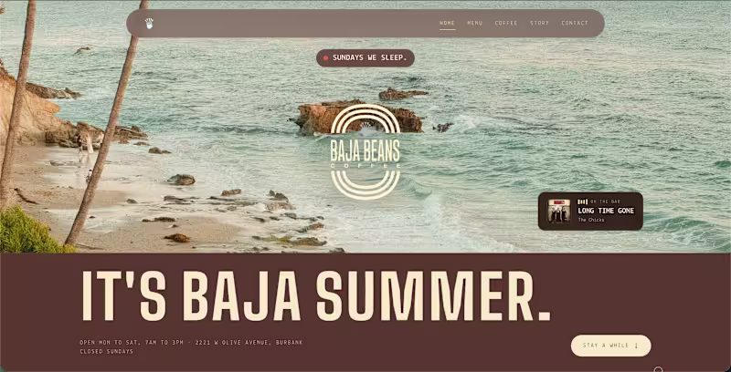 Cover image for Baja Beans Summer Website Revamp