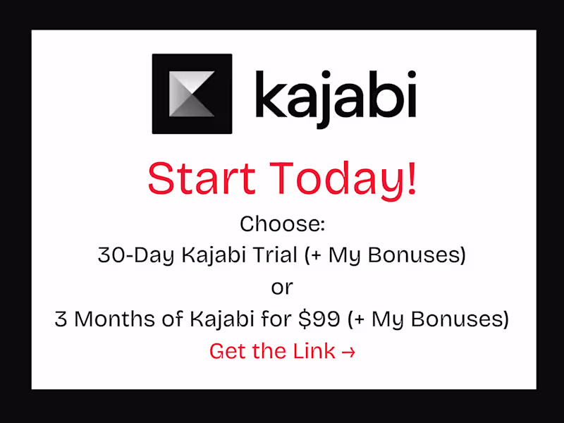 Cover image for Start on Kajabi Today and