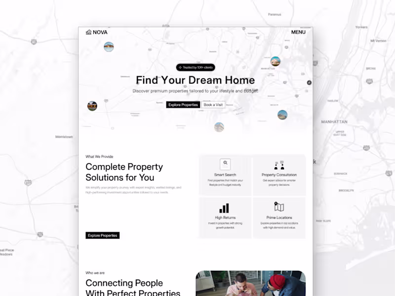 Cover image for NovaVista is a modern Framer