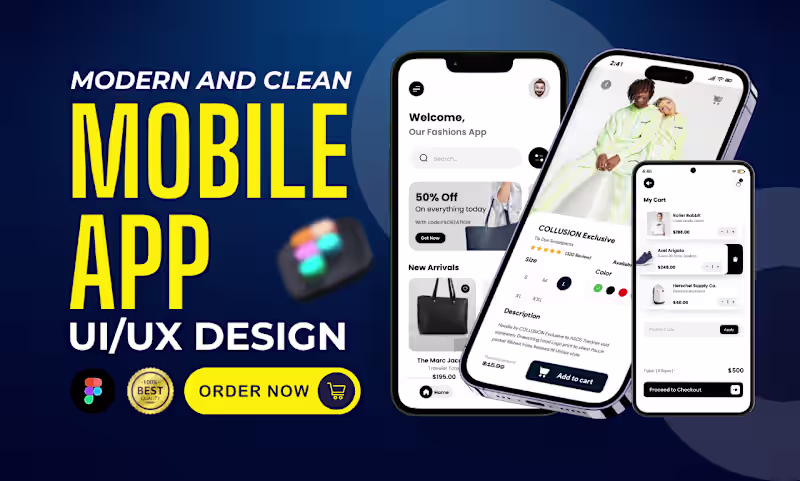Cover image for Premium Mobile App UI/UX Design (iOS & Android)