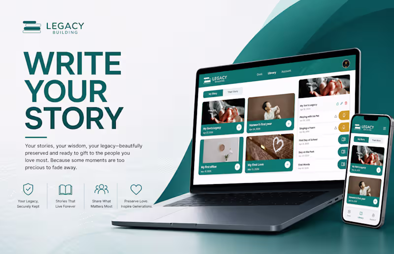 Cover image for Webflow Landing Page Design & Development for Legacy Building