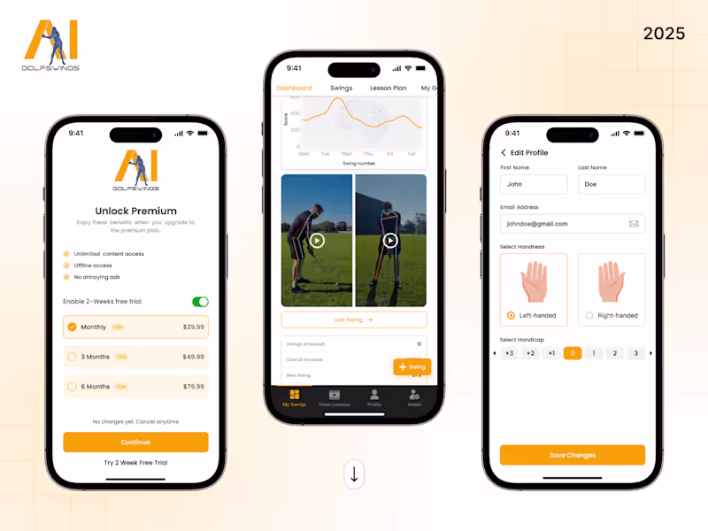 Cover image for GolfSwingsAI | Master Golf with AI