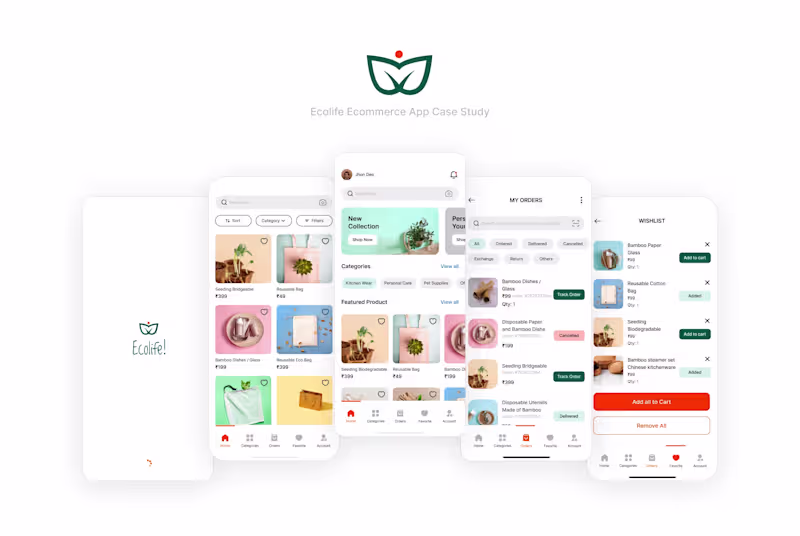 Cover image for EcoLife - Shopping App Case Study