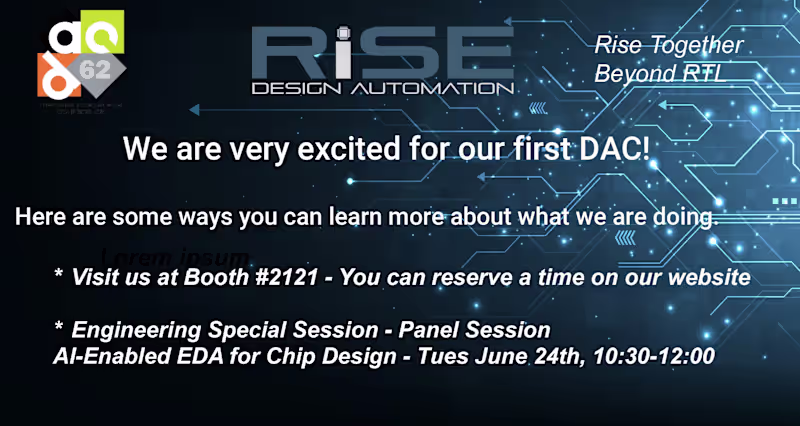 Cover image for First big conference for Rise Design Automation to tell thei...