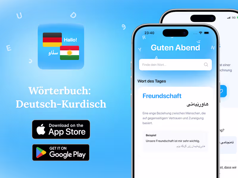 Cover image for German Kurdish dictionary. 
What do