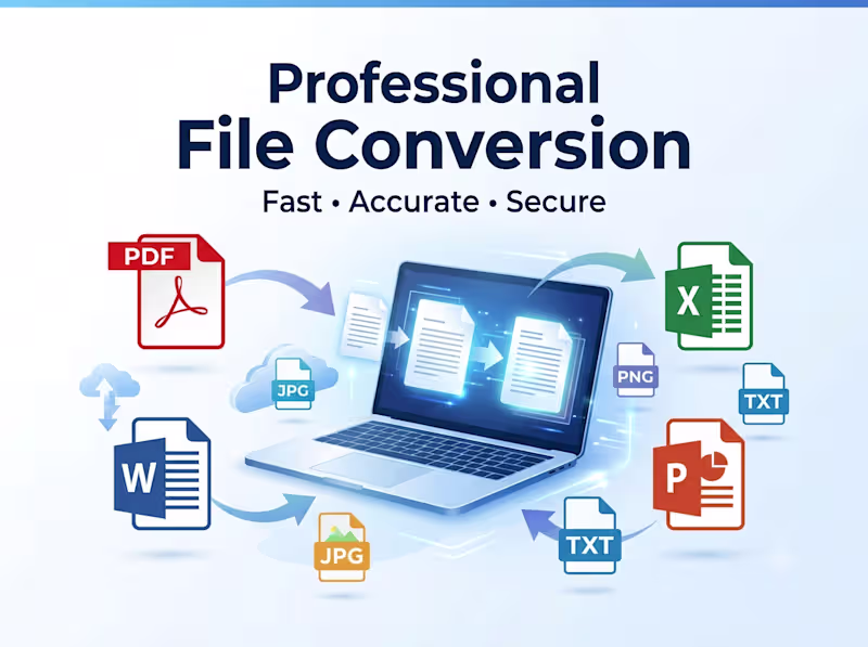 Cover image for Professional File Conversion Service