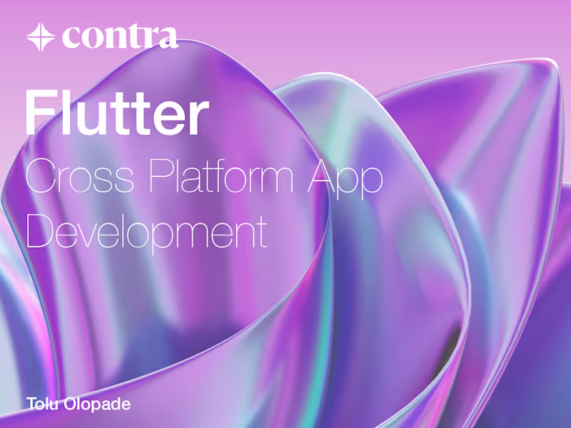 Cover image for Flutter: Cross Platform App Development
