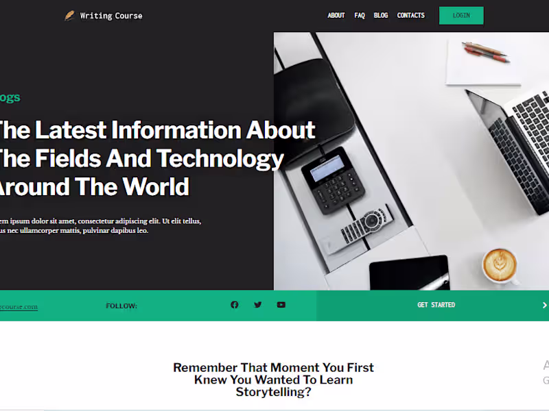 Cover image for Blog website using WordPress