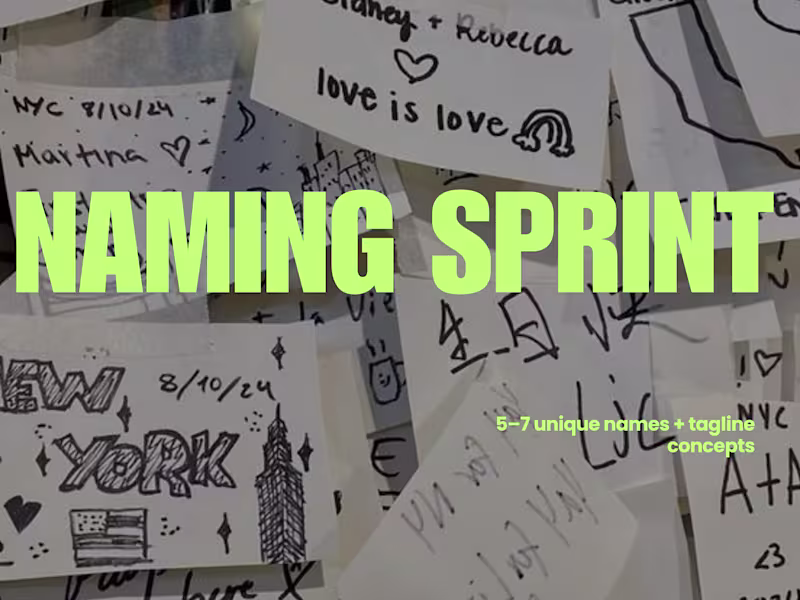 Cover image for Naming Sprint