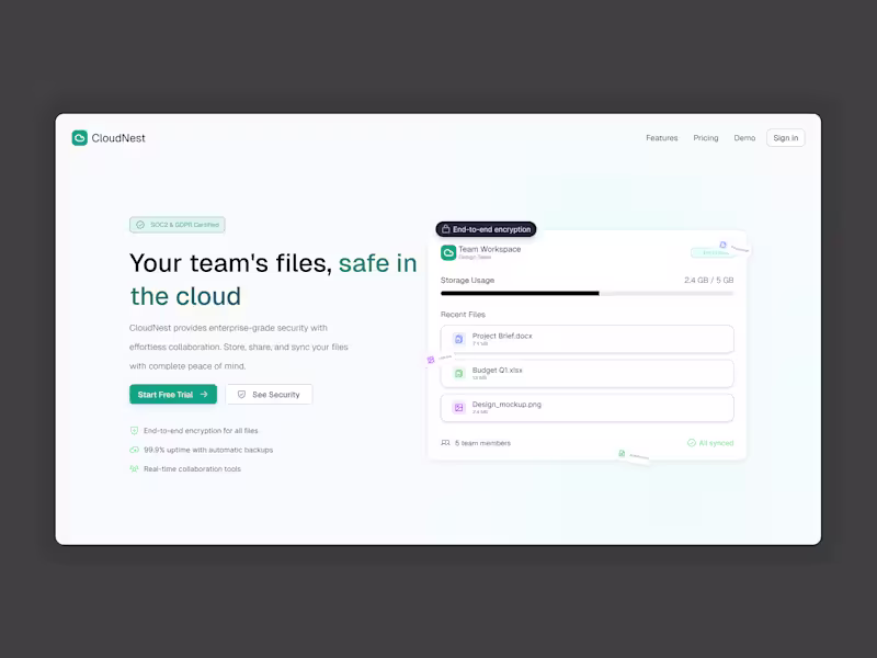 Cover image for Hero Section Design (Figma / Web Design)