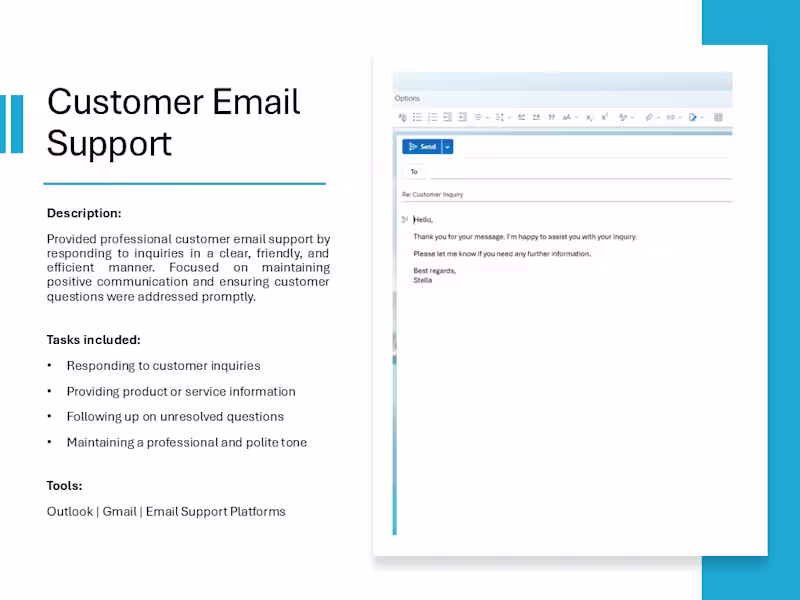 Cover image for Customer Email Support | Virtual Assistant