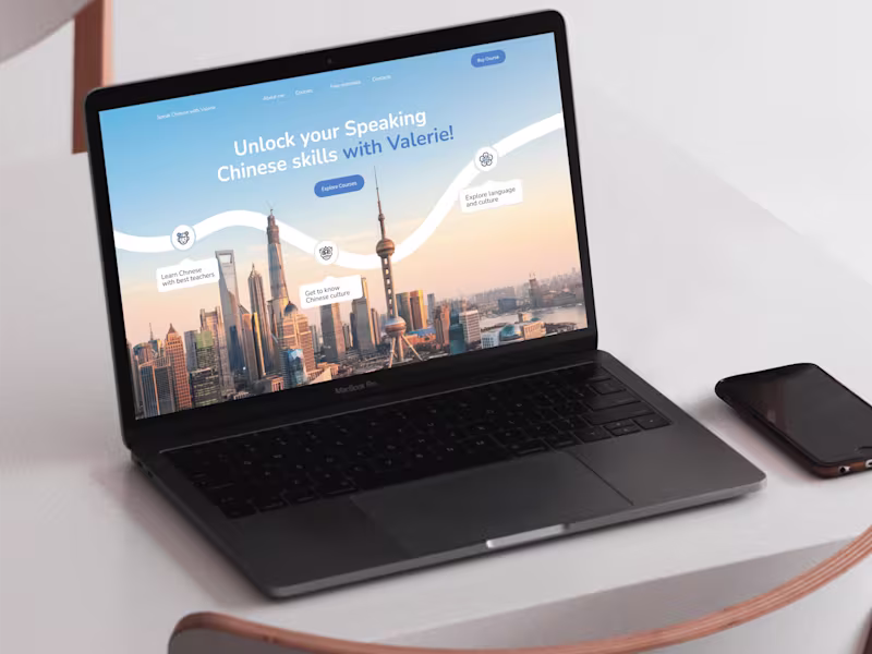 Cover image for Chinese With Valerie Landing Page