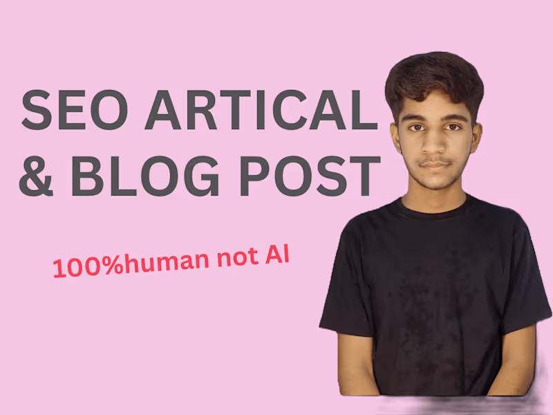 Cover image for I will write a SEO optimised article