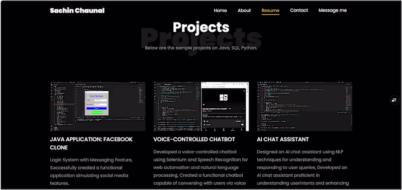 Cover image for Personal Portfolio Website
This project showcases