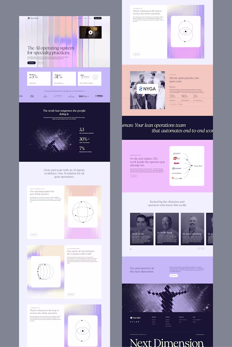 Cover image for Webflow Website for AI Healthcare Startup