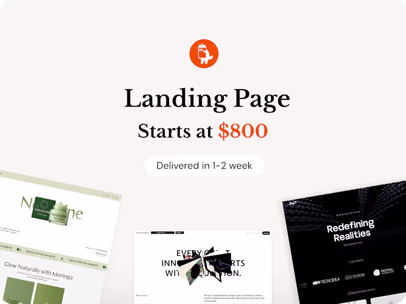 Cover image for Landing Page Design and Framer Development