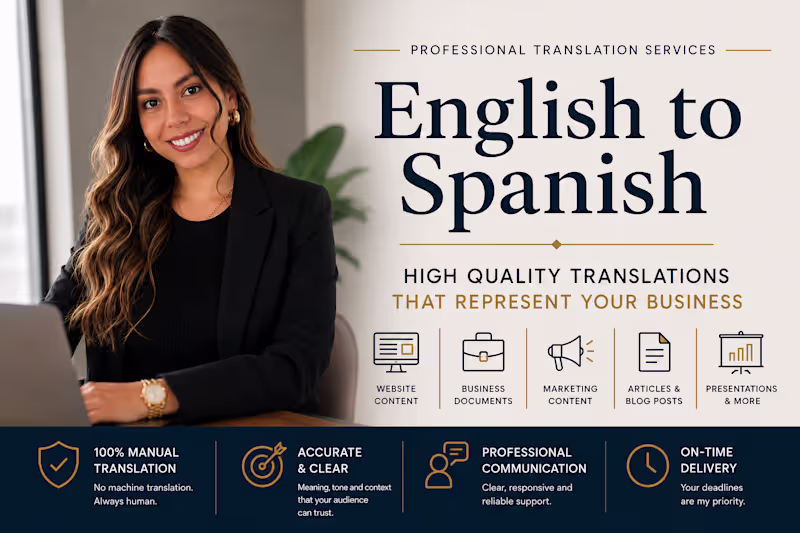 Cover image for English- Spanish Business & Legal Translation 