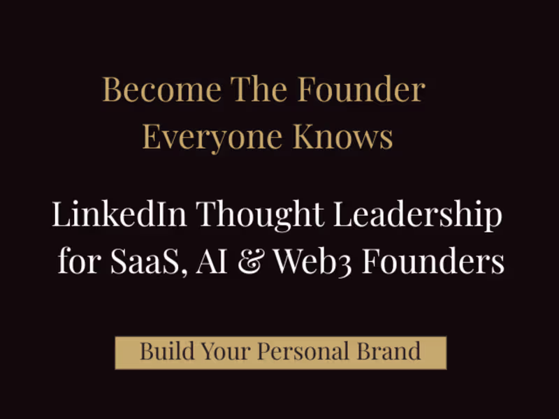 Cover image for LinkedIn Ghostwriting for SaaS & AI Founders