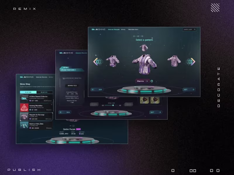 Cover image for AI Skins (Web Development + Three.js)