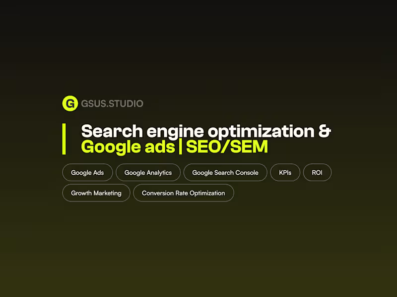 Cover image for Search Engine Optimization & Google Ads Architecture | SEO/SEM