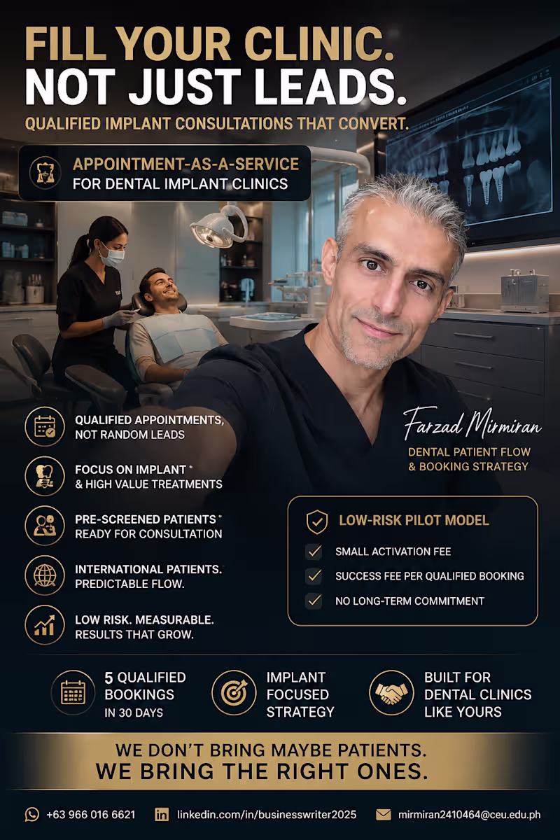 Cover image for Ready Patients for Your Dental Clinic – Guaranteed Within 30 Day