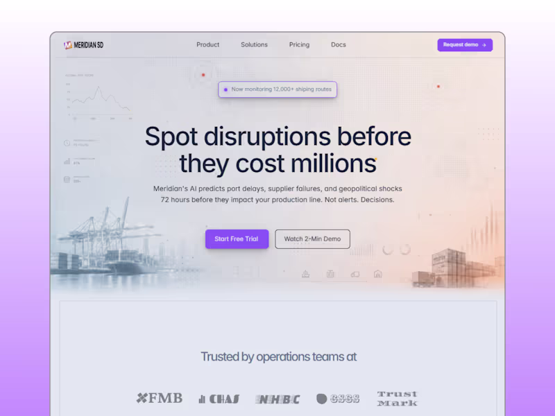 Cover image for Brand Identity & Landing Page for AI Supply Chain Platform