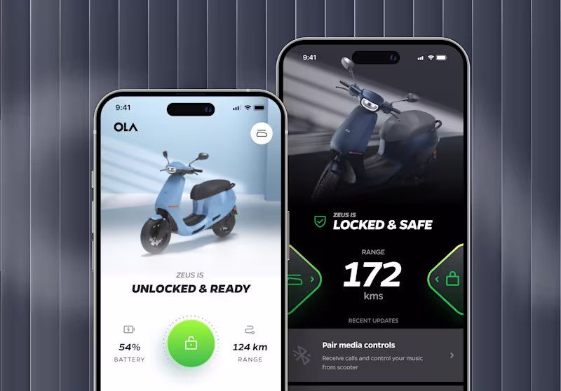 Cover image for Ola Electric Mobile App Redesign for Enhanced User Experience