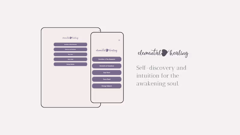 Cover image for Elemental Healing: Tarot Cards
