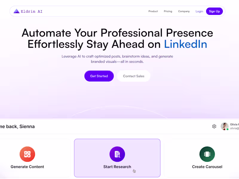 Cover image for Eldrin AI: Revolutionize Your Content Creation