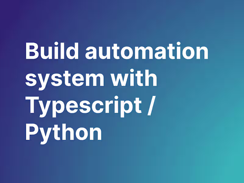 Cover image for Automation system for eficiency