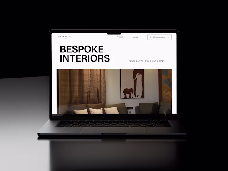 Cover image for Multi Page Website "Grey Rose"