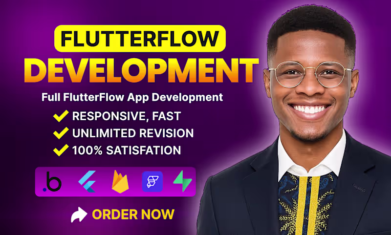 Cover image for I will be your flutterflow mobile app developer, flutterflow app