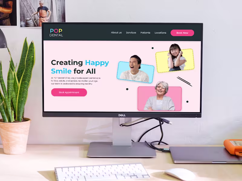 Cover image for POP Dental - Dental Clinic Website