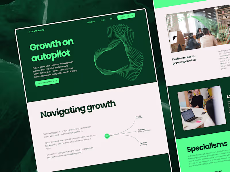 Cover image for Growth Society - Framer Website Design and Development