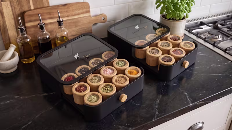 Cover image for Sustainable Refillable Bamboo Spice Packaging