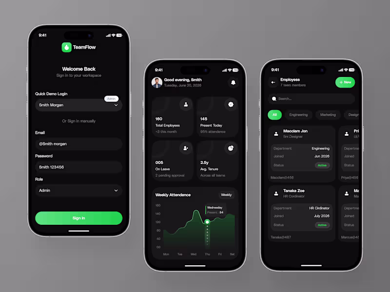Cover image for Team Management App Design