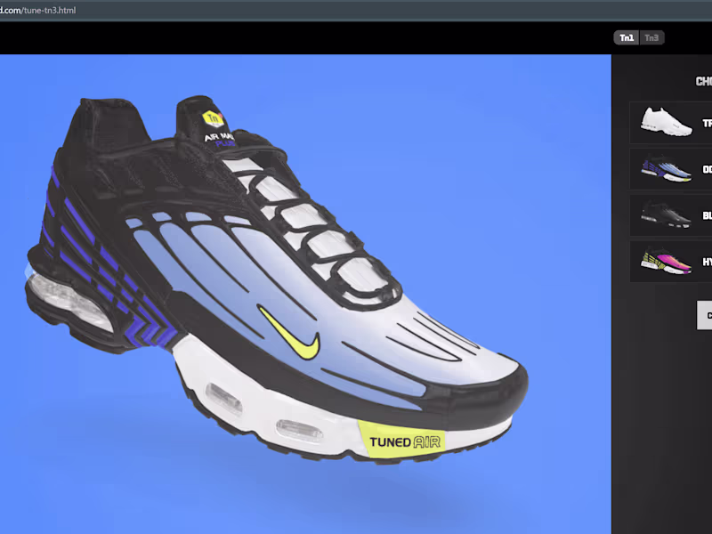 Cover image for 3D Product Model - Nike and Footlocker